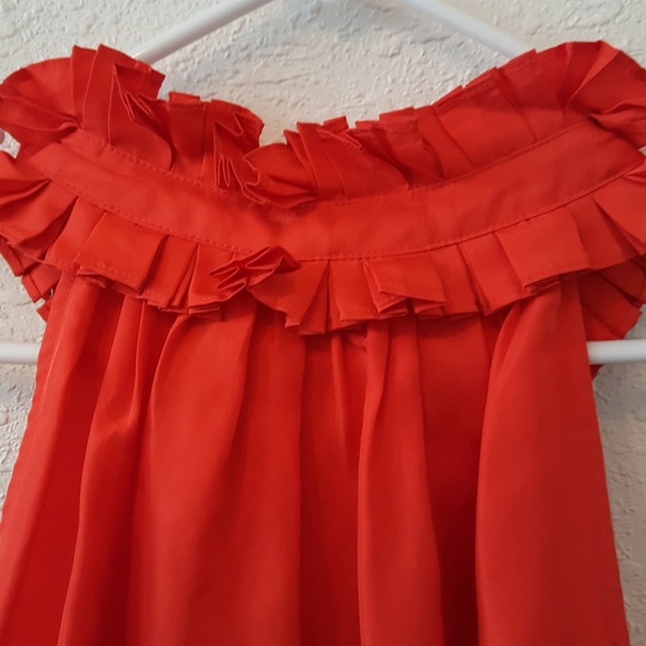 J.CREW red silk blouse - Picture 5 of 5